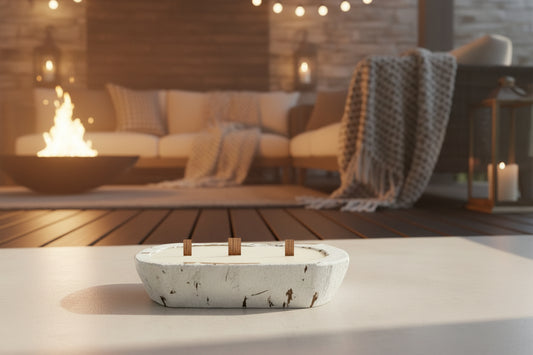 Dough Bowl Oval Candle