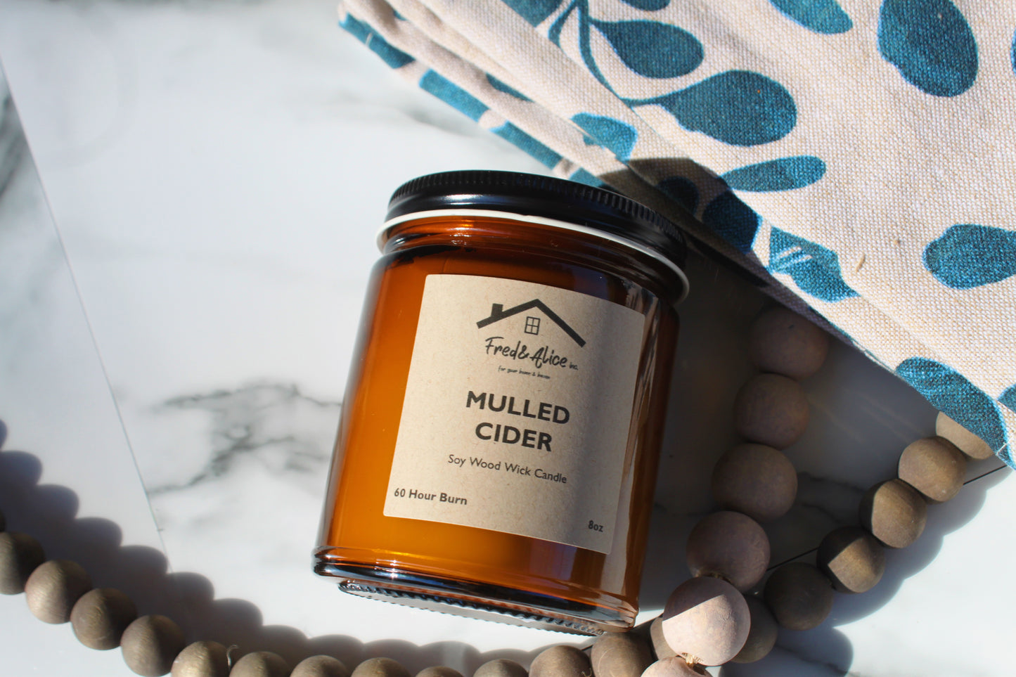 Wood wick Soy Candles 8oz