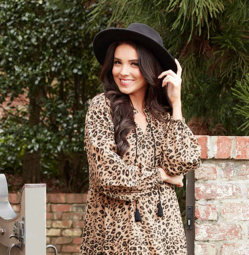 Fedora with leopard band