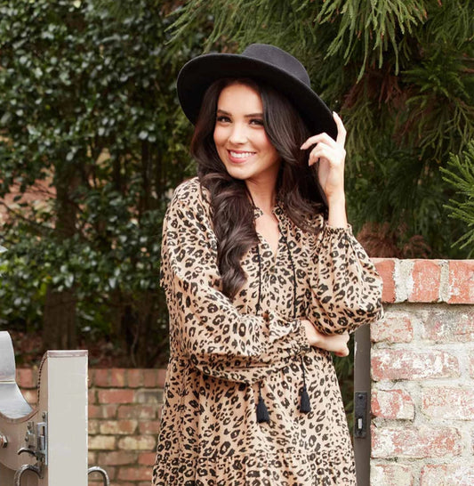 Fedora with leopard band