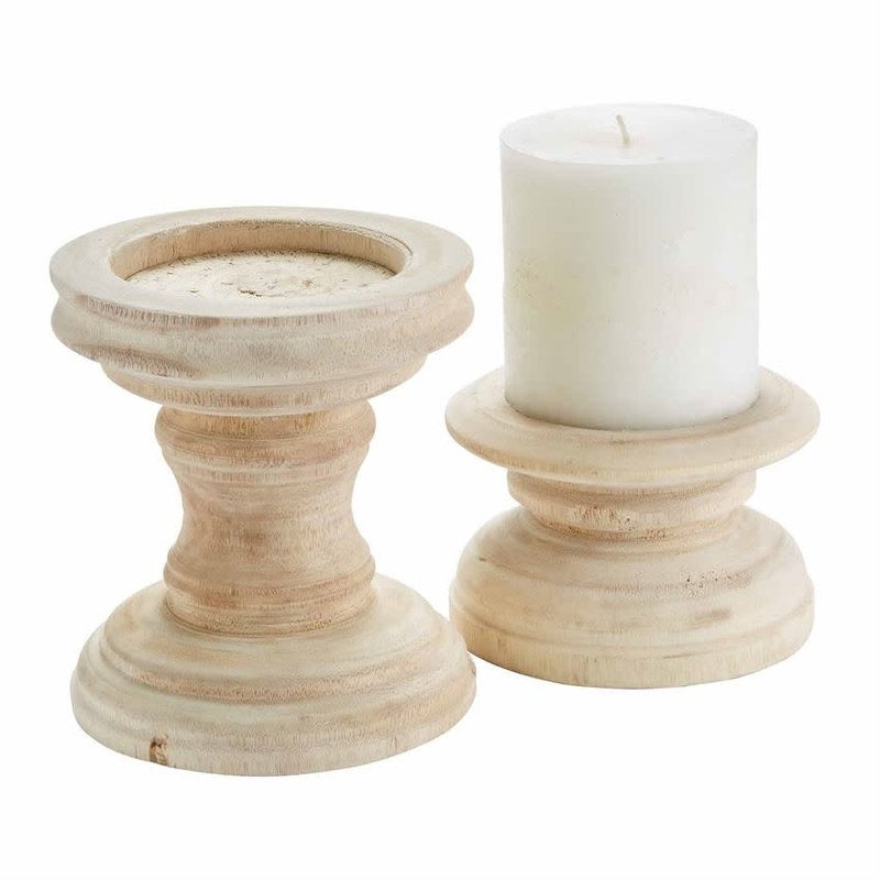 Chunky Paulownia Candle Holder