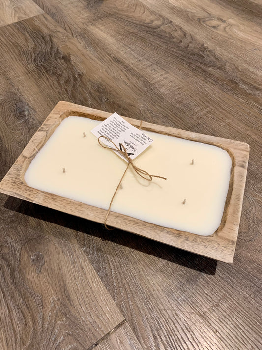 Dough bowl Candle - rectangular
