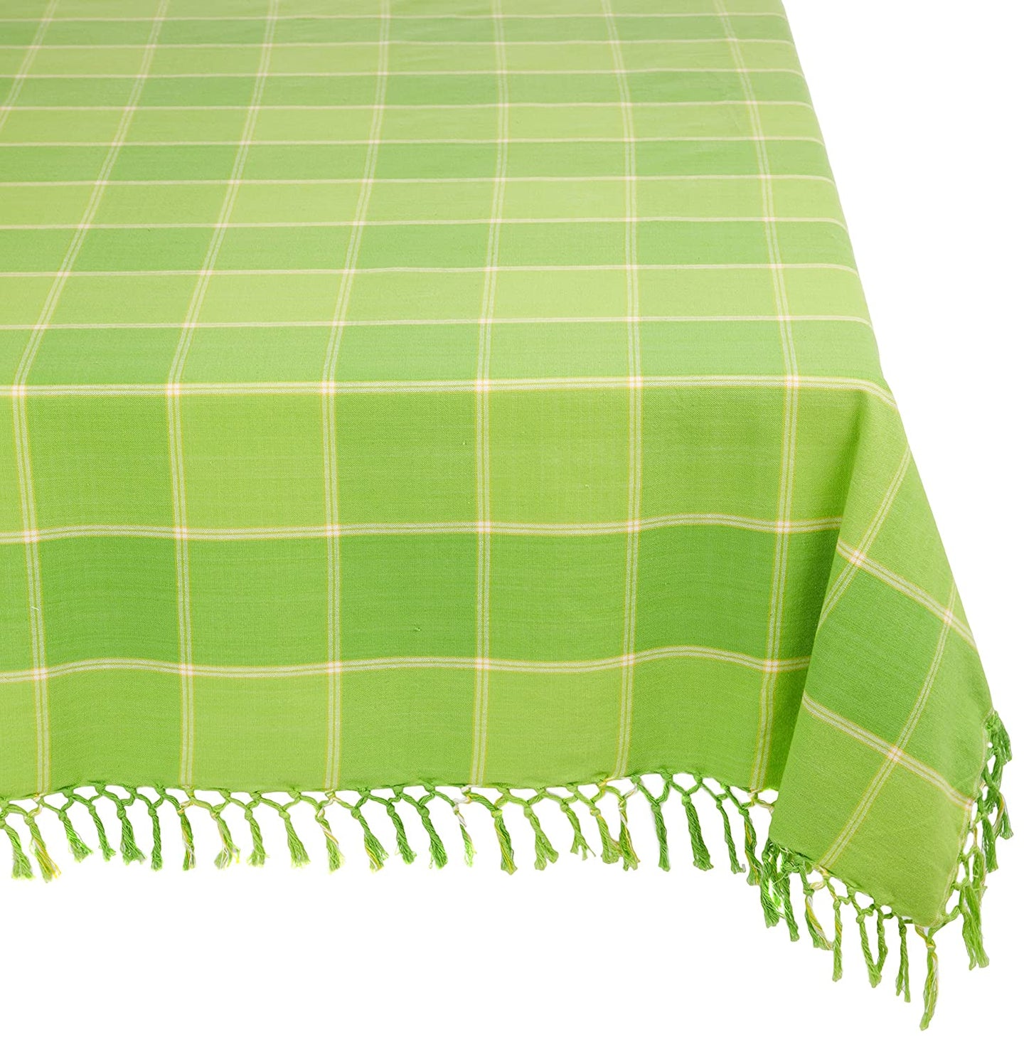 Mahogany Green Plaid Tablecloth
