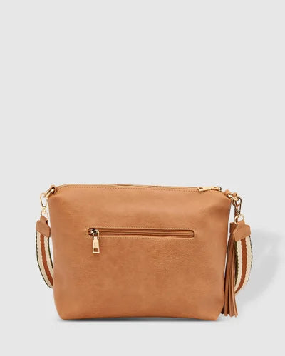 daisy stripe crossbody bag louenhide vegan leather purses