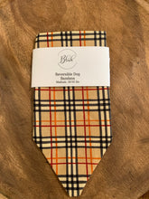 Load image into Gallery viewer, Burberry plaid dog scarf
