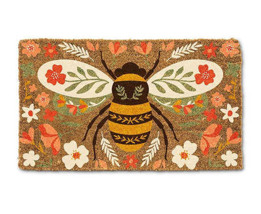 Floral Bee Doormat