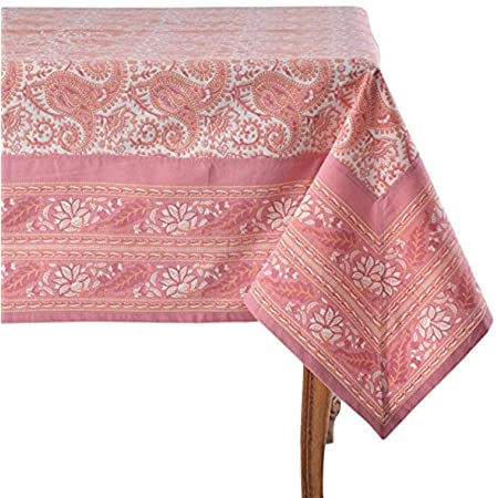 Mahogany Coral Print Tablecloth
