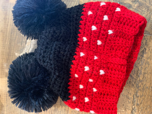 Mickey Mouse Pom Pom Hat