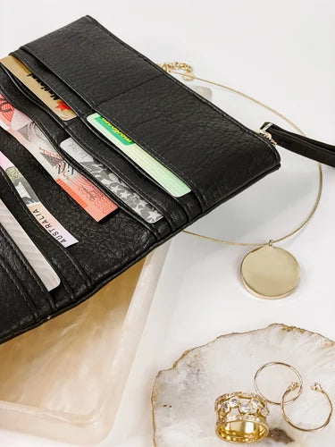 Delta wallet vegan leather louenhide black