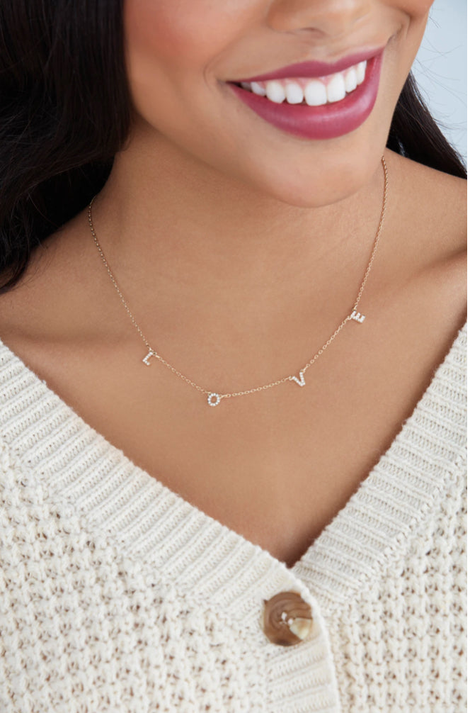 Sentiment Word Necklace