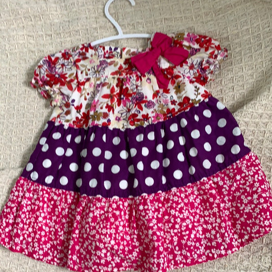 Pink Floral Kids Dress