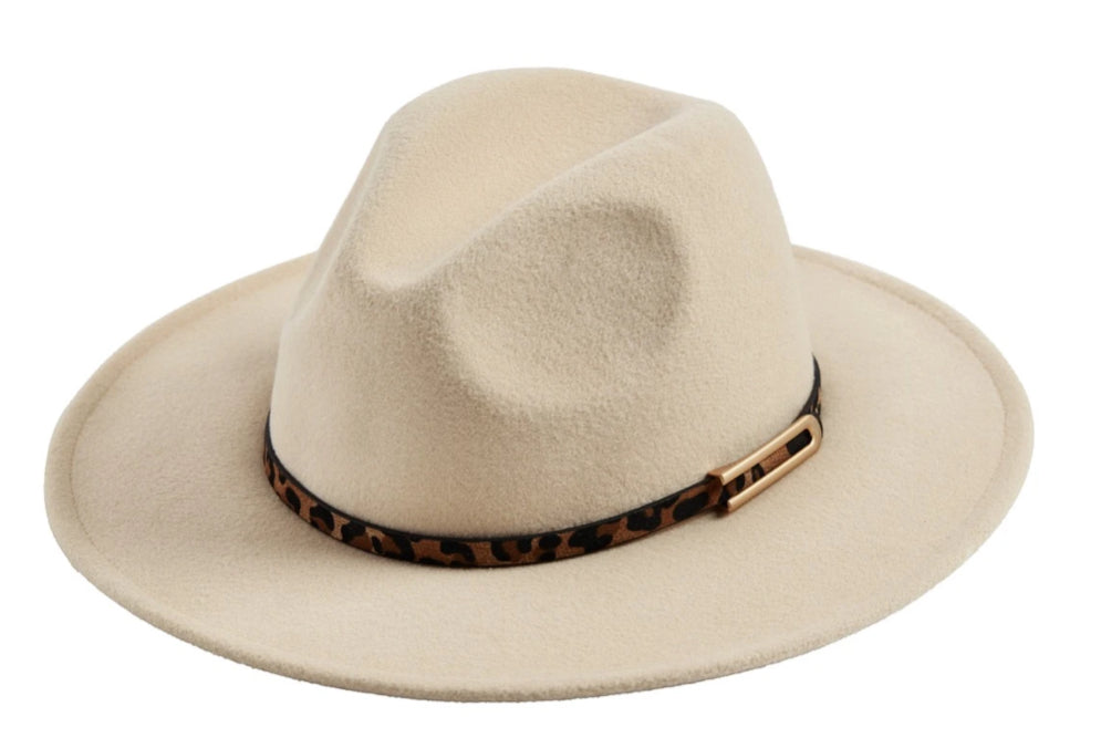 Fedora with leopard band