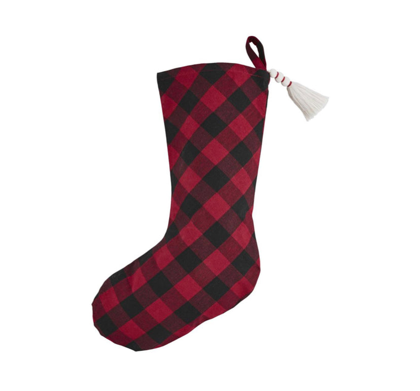 Red Buffalo Plaid Stocking