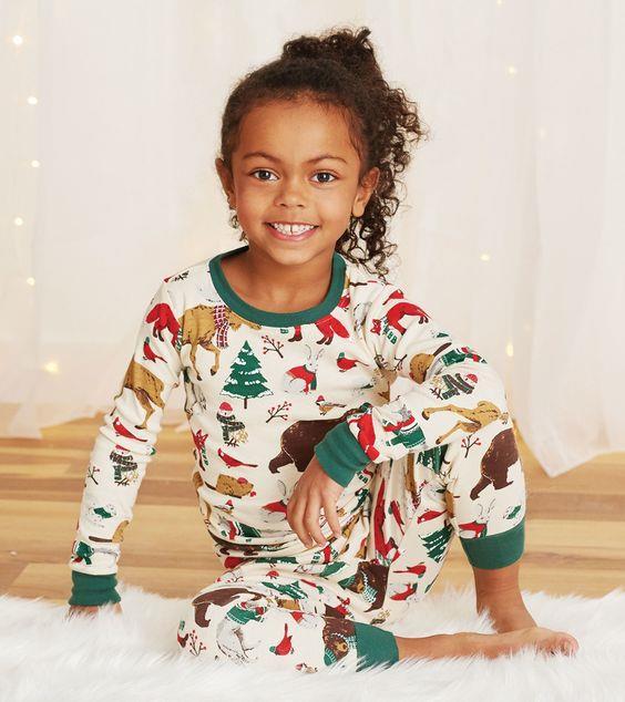 Hatley Kid’s Woodland Winter Pajama Set