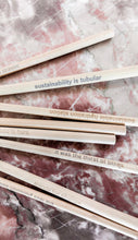 Load image into Gallery viewer, Bamboo Straws-Set of 6 With A Brush
