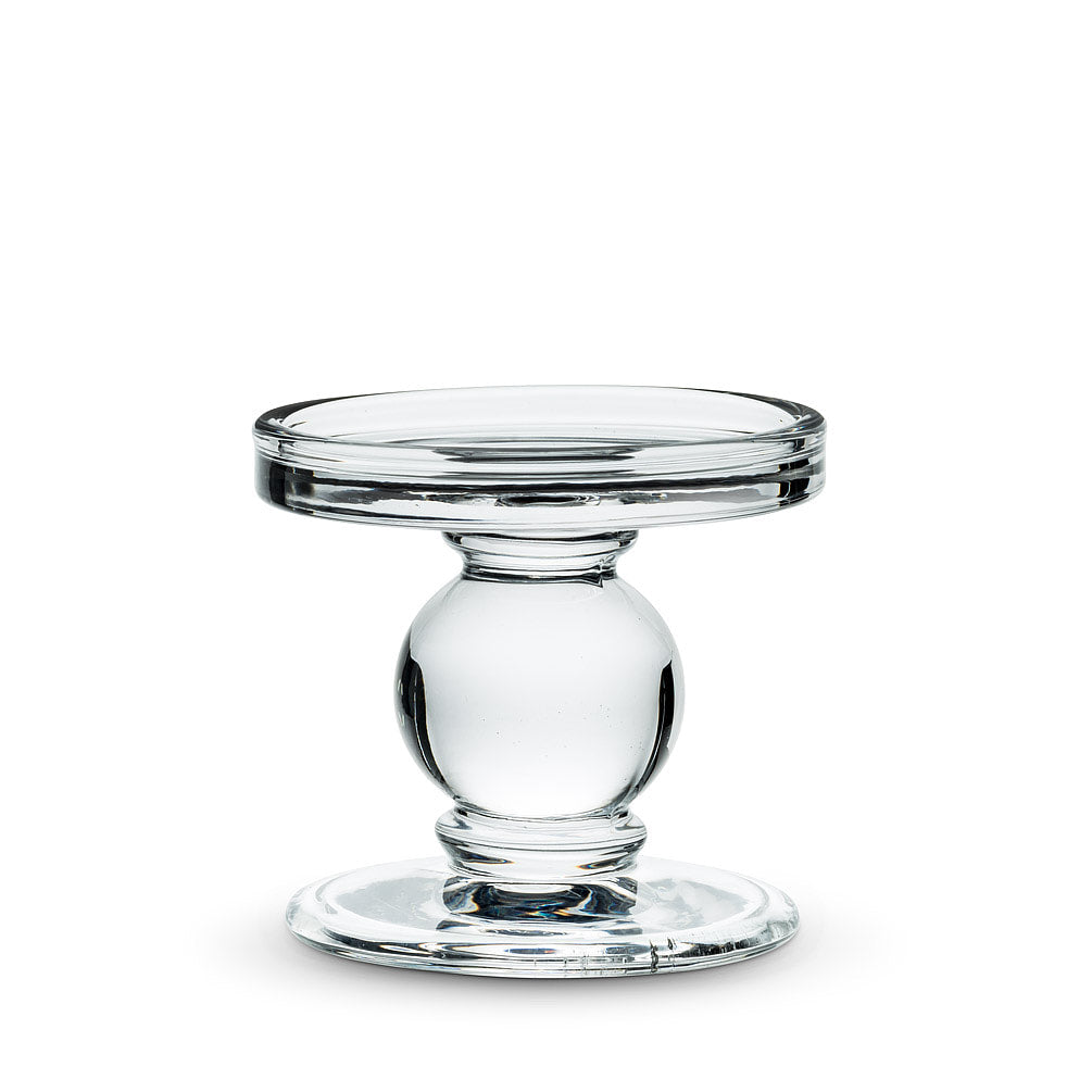 Glass candleholder -reversible