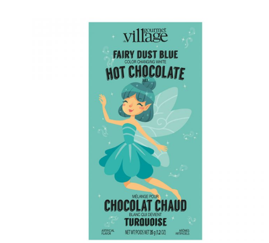 Fairy dust blue colour changing white hot chocolate