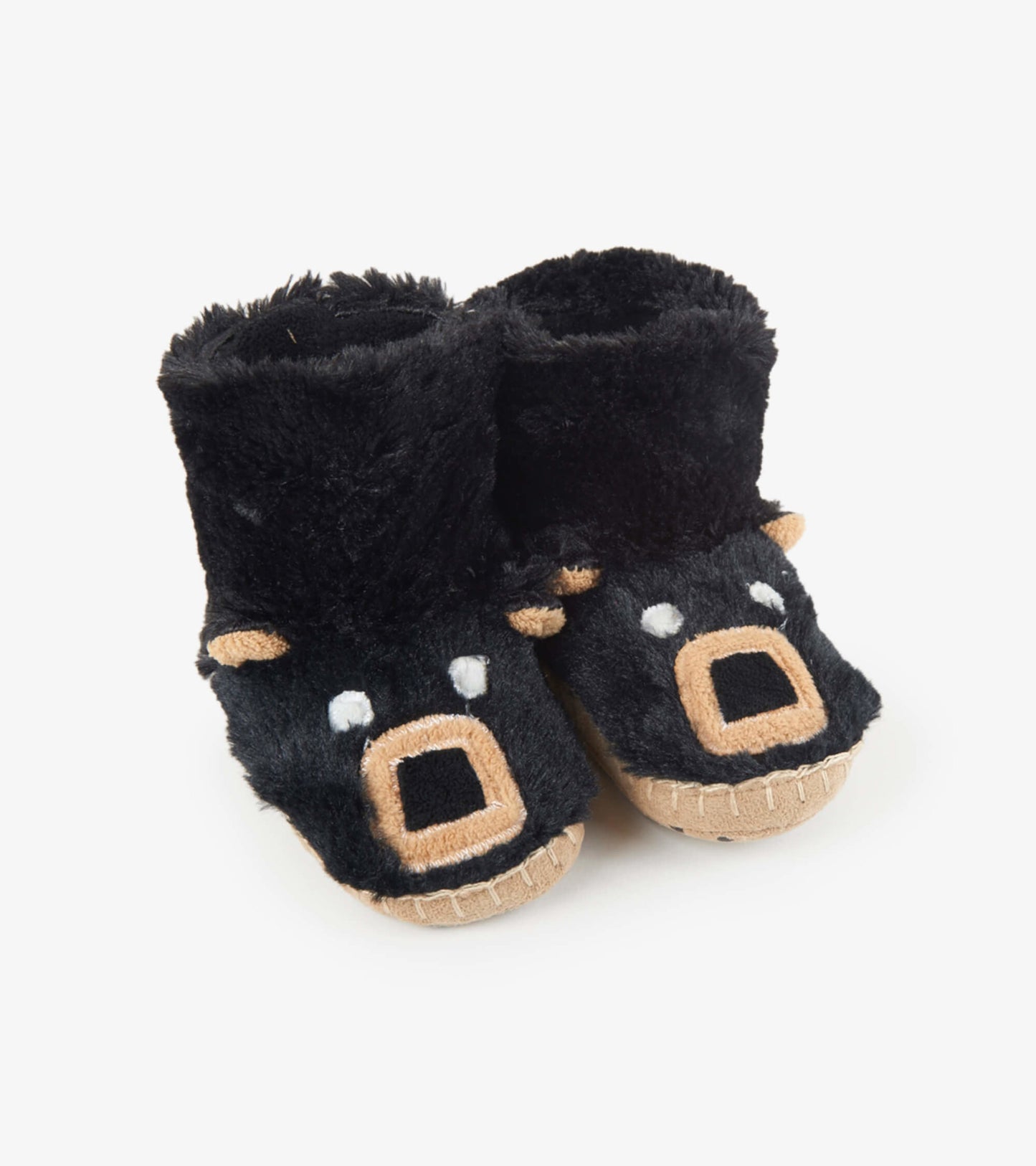 Hatley kids black bear paw slippers