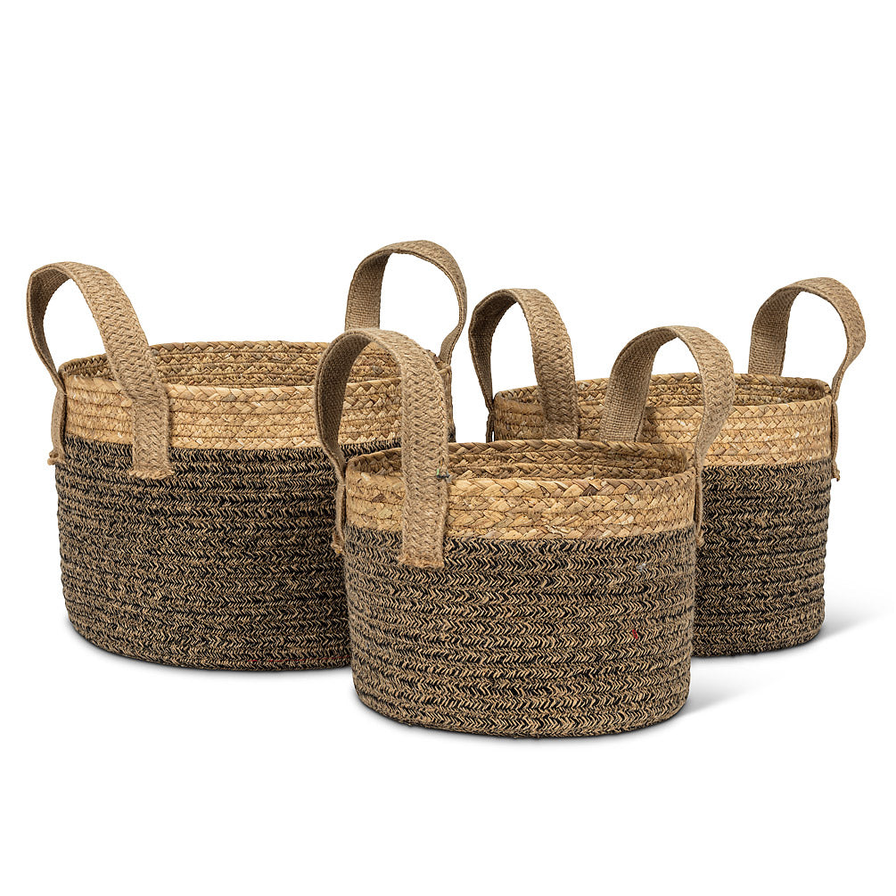 Baskets Tan & Black feathered