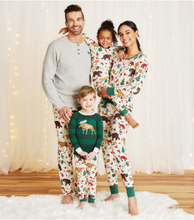 Load image into Gallery viewer, Hatley woodland winter men’s jersey pyjama pants
