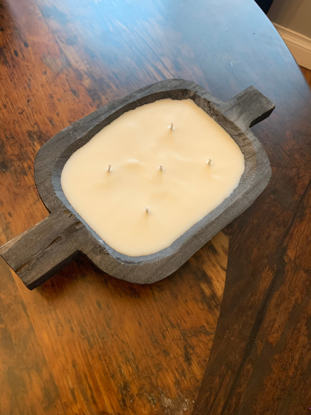 Dough bowl Candle - two handles, two finishes