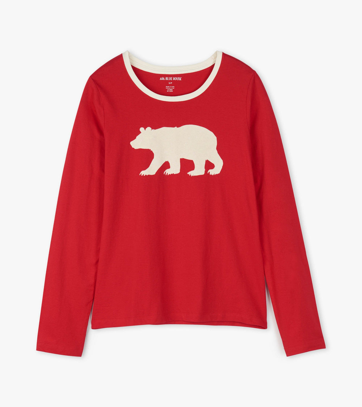 Fair isle bear women’s long sleeve T-shirt