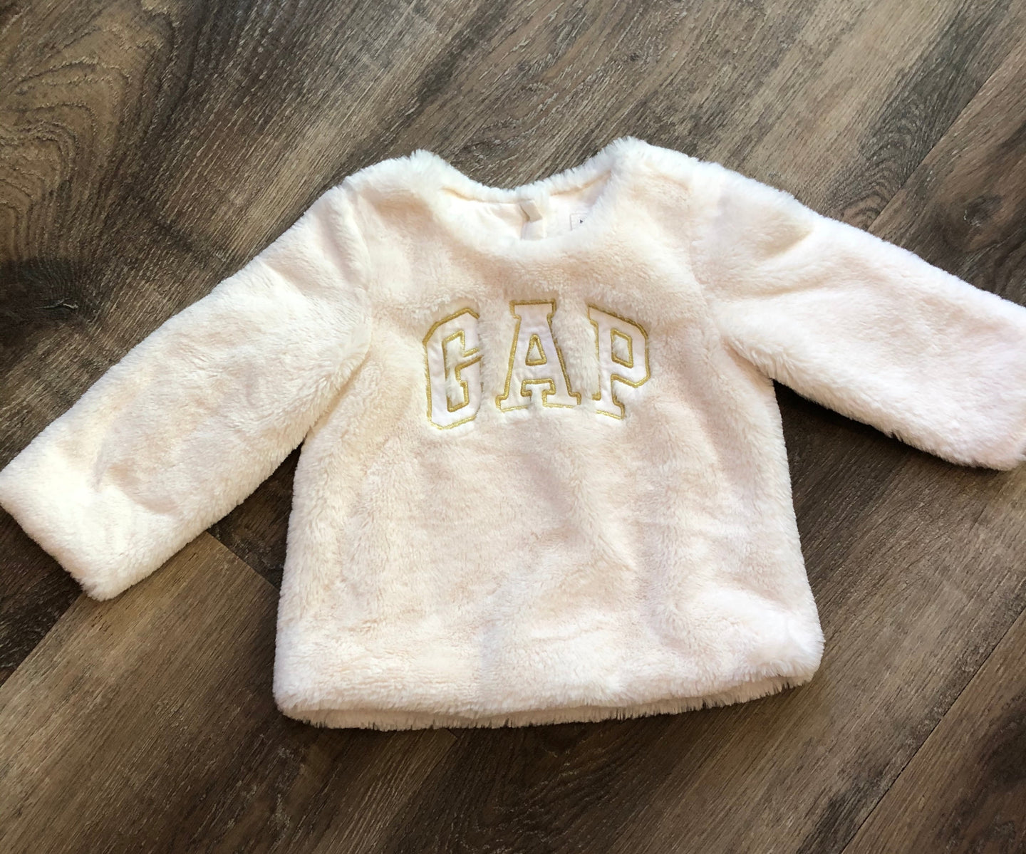 Baby Gap Cream (gold embroidered lettering) Fleece