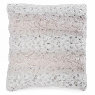 Faux Fur pillows With Beige Band