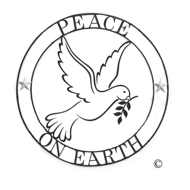 Peace on Earth Circle Sign