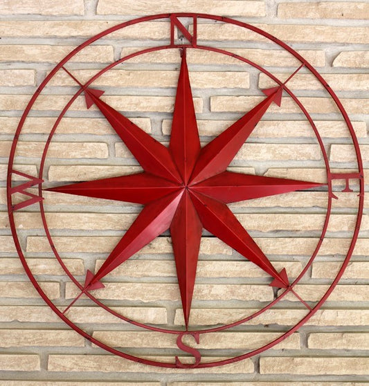 Compass - Red, Black and White