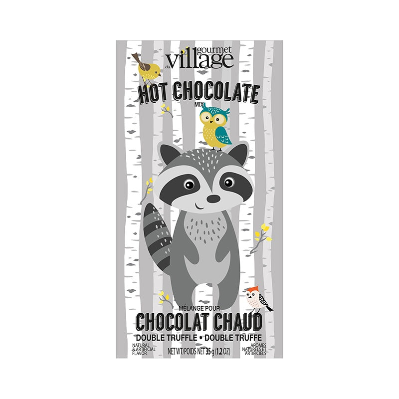 Double Truffle Woodland Racoon Hot Chocolate